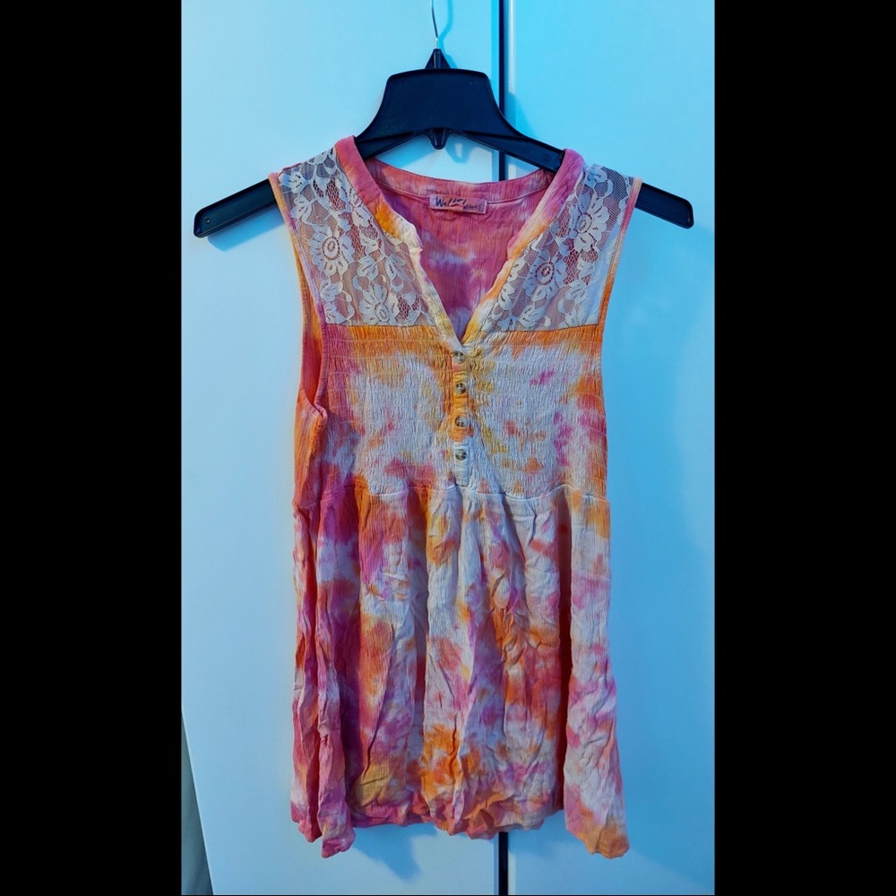 Wildflower Tie Dye Dress - Picture 1 of 8